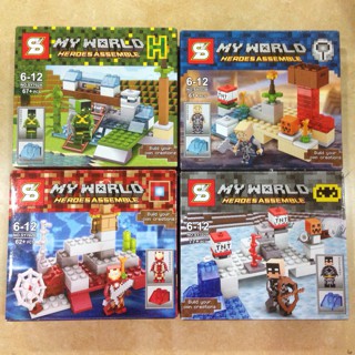 Lego Kw Minecraft My World Heroes Assemble SY 702