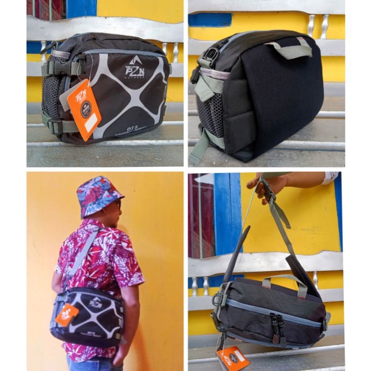Tas selempang bodypack pinggang selempang dada pria waterproof tas fashion outwear