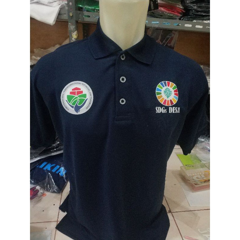 POLO SDGS DESA BAJU SDGS + nama desa full sablon BAJU SDGS DESA