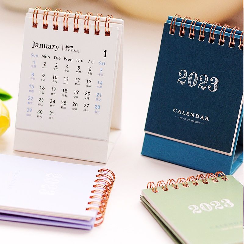 Jual LACOSTUFF Kalender Meja Mini Calendar 2023 Standing Calendar