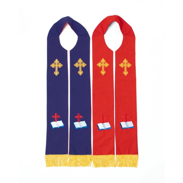 GPI - Stola Merah Ungu Bordir - Cotton - Jos Miracle Bandung - Miracle - JMB