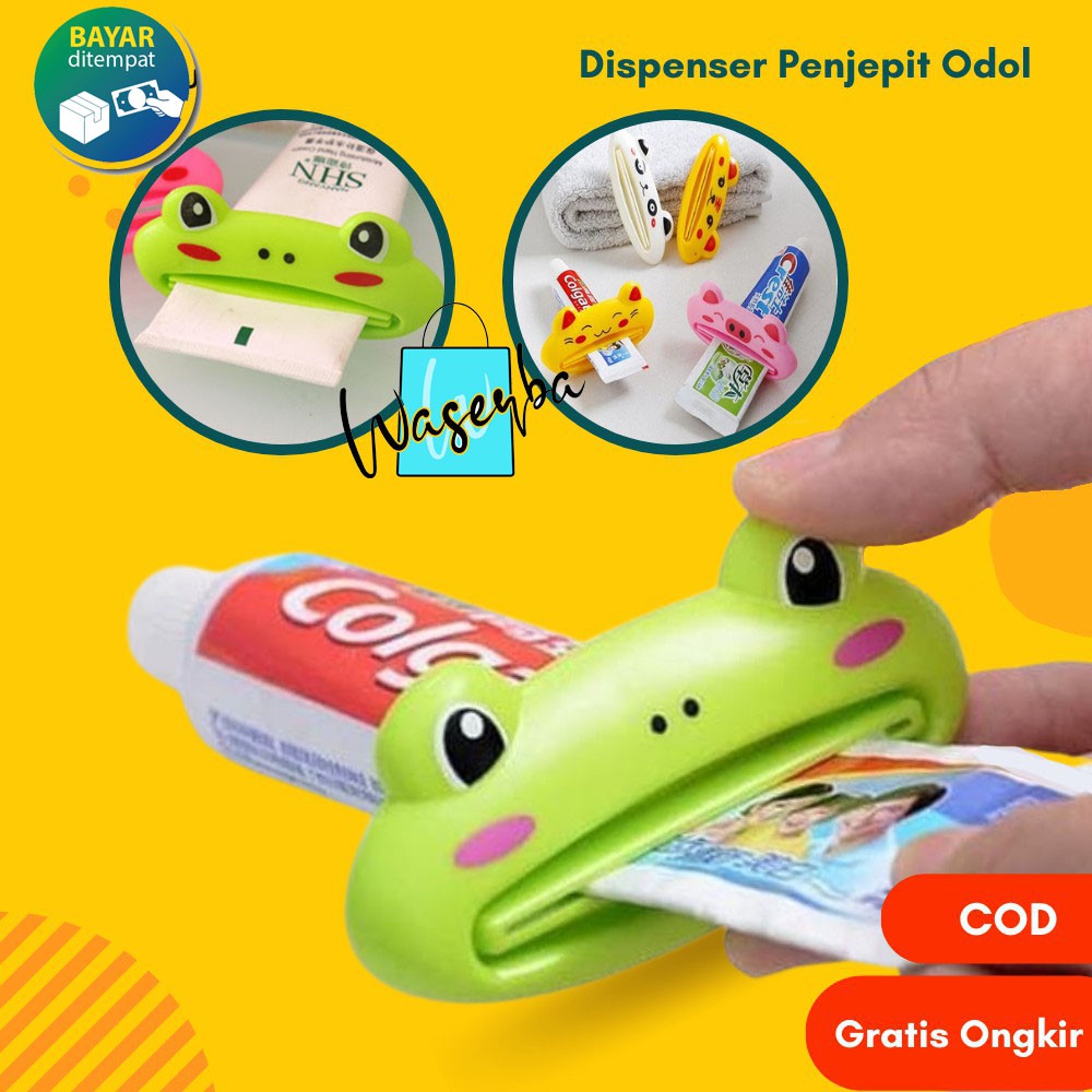 Alat Penjepit Odol Pasta Gigi Kartun / Dispenser Roll Pemeras Karakter Lucu