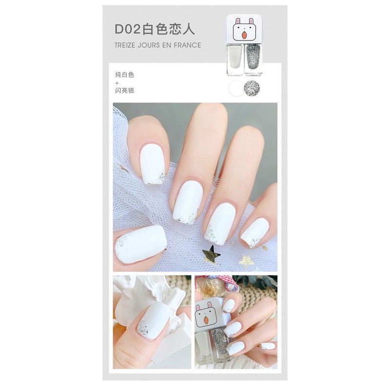 (9-28) FNY 2IN1 PEEL OFF KOREA NAIL POLISH 2 WARNA HALAL MUSLIMAH WATER BASED KUTEK NON PEEL OFF