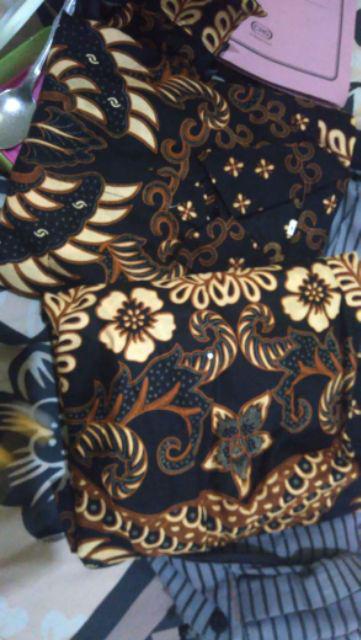 Big Size Jumbo Size Fit Xxl Ld 110 Cm Couple Batik Model Gamis Warna Hitam