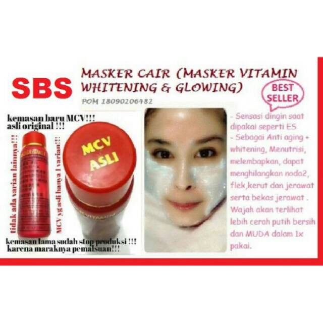 Masker Cair Vitamin (MCV) Kemasan Merah