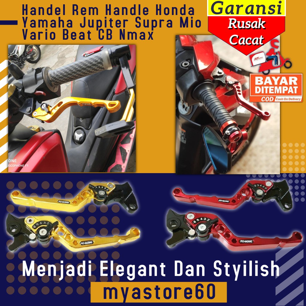 Handel Handle Rem Honda Yamaha Jupiter Supra Mio Vario Beat CB Nmax Akesoris Variasi Motor