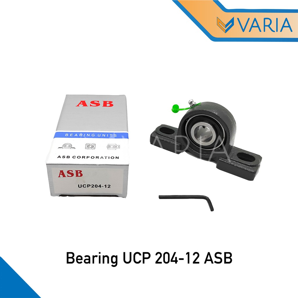 Bearing / Laher Pillow Block Duduk UCP 204-12 As 3/4 inch 19.05 mm ASB