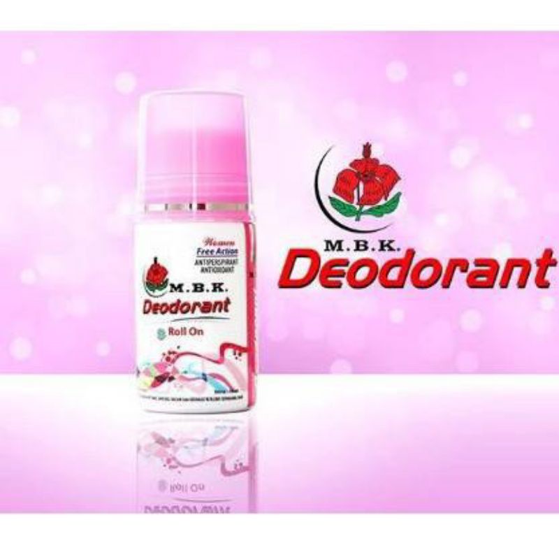 ORIGINAL M.B.K. DEODORANT ROLL ON 40 ML / DEODORANT MBK ROLL ON WOMEN PINK