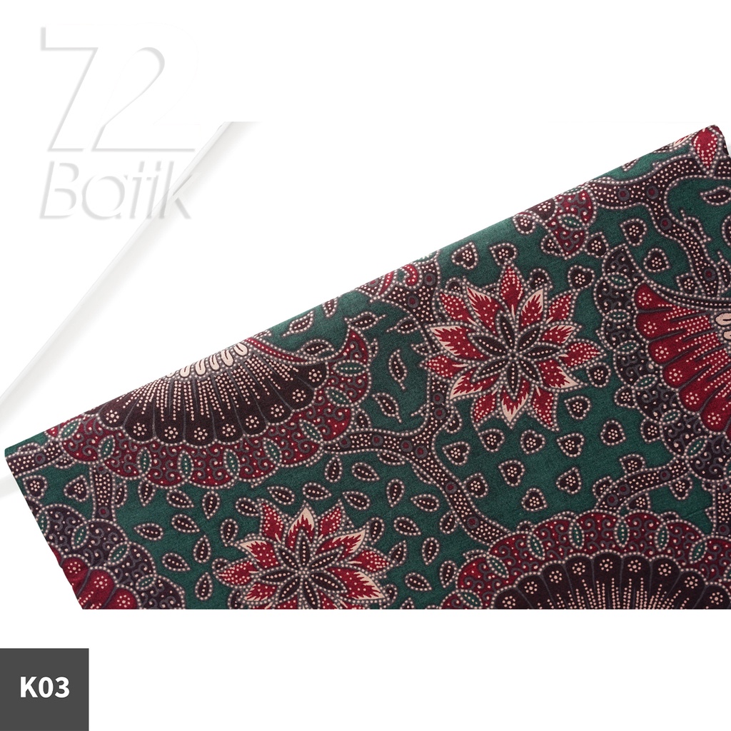 KAIN BATIK PREMIUM Bahan Katun Motif Godong Kembang Warna Cream 721638 Cap 72 Jarik Jarit Samping Kebat Panjang Batik Katun Modern Premium Bahan Seragam Batik Pernikahan Kantor Keluarga Murah Kamen Jadi Batik Bali Lembaran