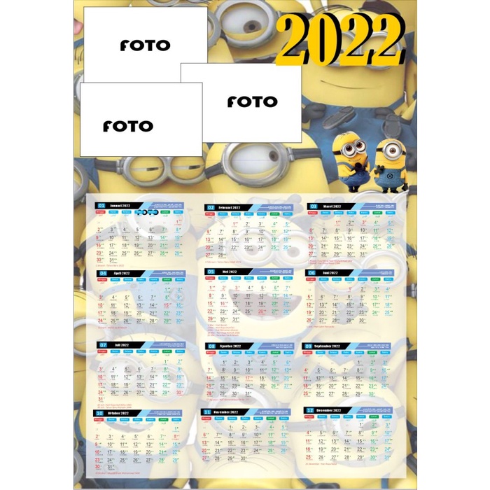 

Kalender kartun A3 |CUSTOM | KUSTOM |DESAIN TEMA KARTUN ANAK ANAK 2022