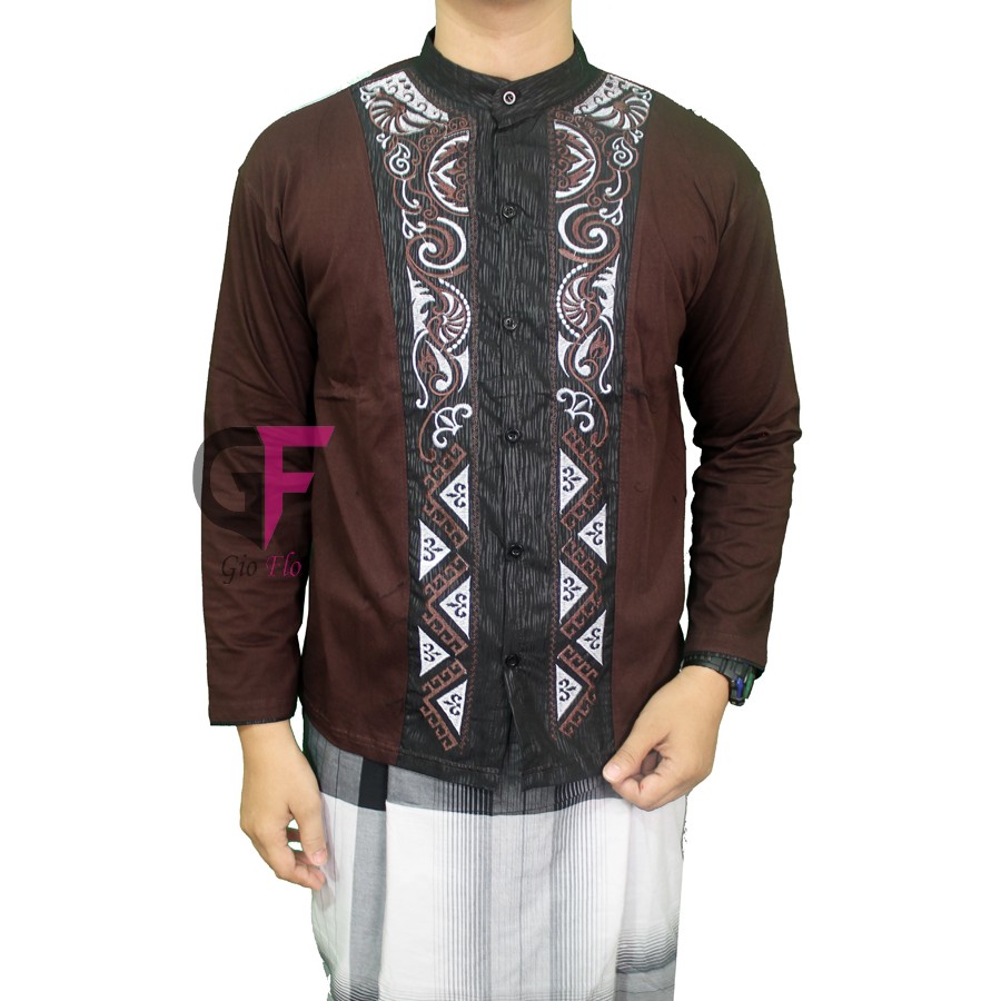 GIOFLO Pakaian Muslim Pria Brown / KKL 46