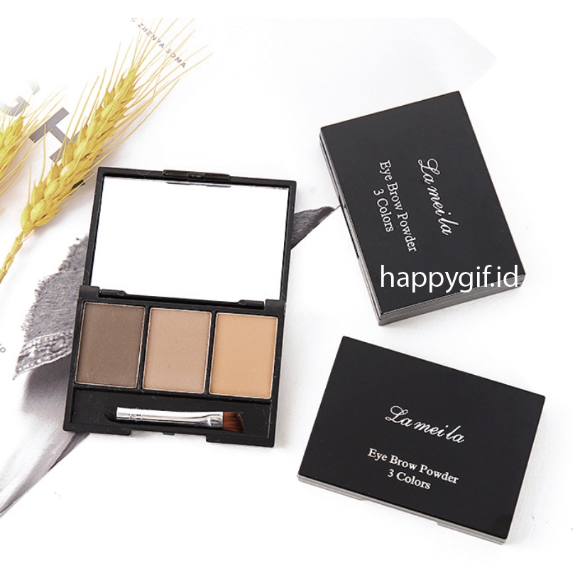 LAMEILA 3 Color Eyebrow Powder Bedak Alis LA146 3605