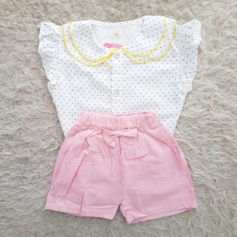 baju bayi IMPORT Dotty Collar