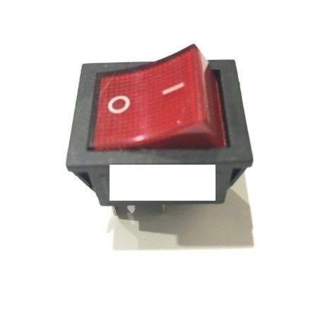 Rocker power switch kotak 4-Kaki lampu saklar 4P 4 Pin Merah 100PCS