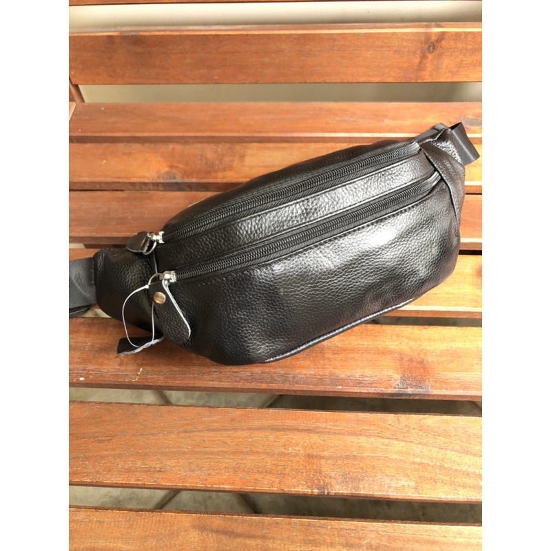 TAS KULIT ASLI TAS PRIA KULIT ASLI WAIST BAG KULIT TAS PINGGANG KULIT ASLI TAS SEPEDA KULIT