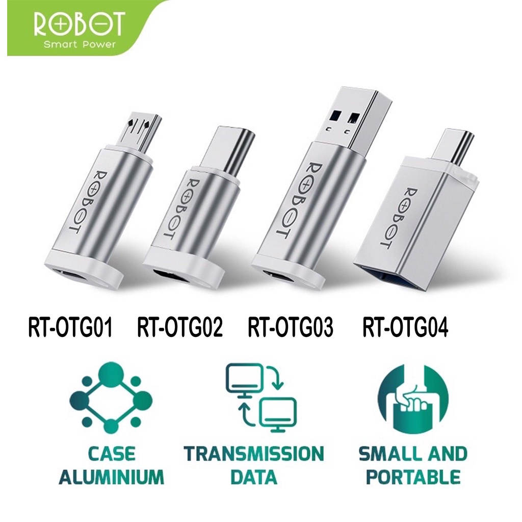 Robot USB On The Go OTG Type C RT-OTG04/USB 3.0 To Type-C RT-OTG03/Micro USB To Type-C RT-OTG01 Converter Original