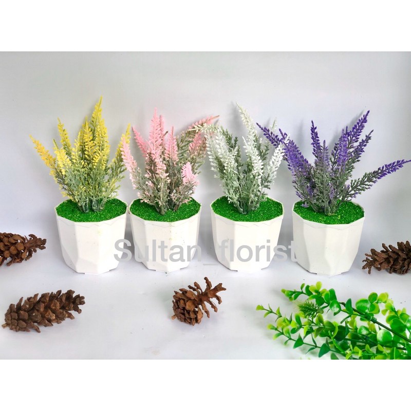 bunga artificial bunga lavender mini