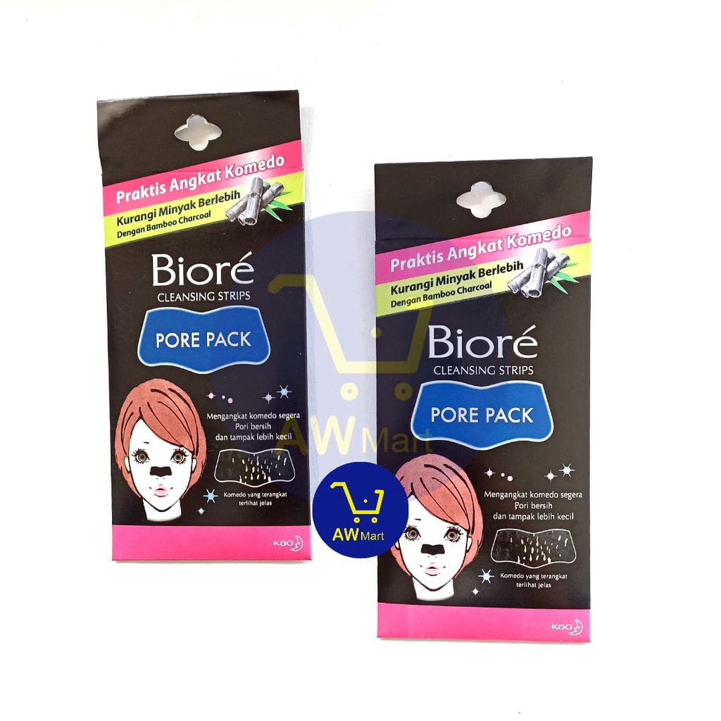 BIORE PORE PACK ISI 4 LEMBAR - CLEANSING STRIPS