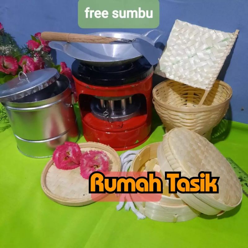 Set Mainan Masak Masakan Anak Tradisional Paket Bakul Kukus