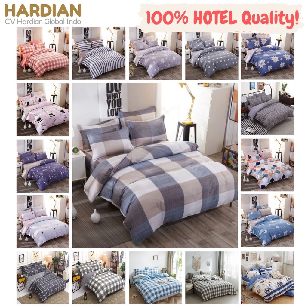 Hardian Bedcover Badcover Set Katun Premium 90x200 120x200 160x200 180x200 200x200