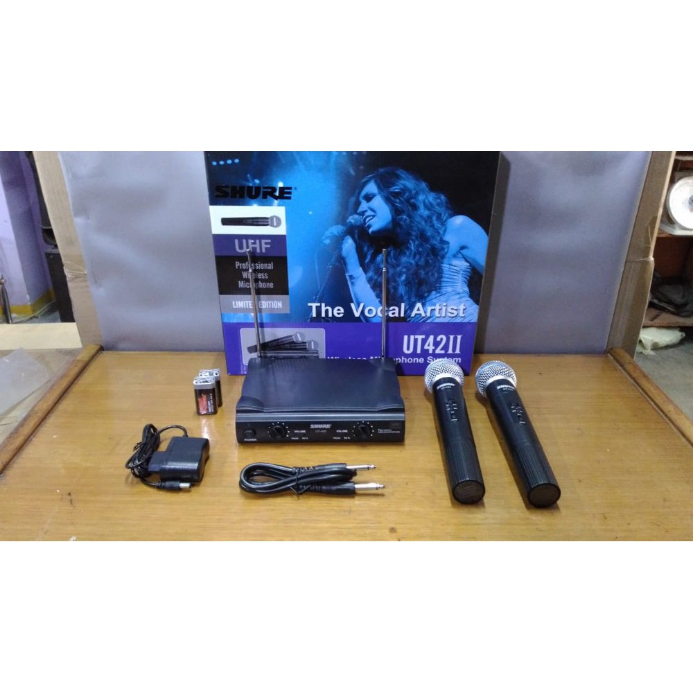 Unik Microhone mix wireless shure UT 42 ll UHF Berkualitas