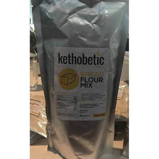 

Ketofriendly Ketobetic Bread 500Gram Tepung Keto Khusus Roti