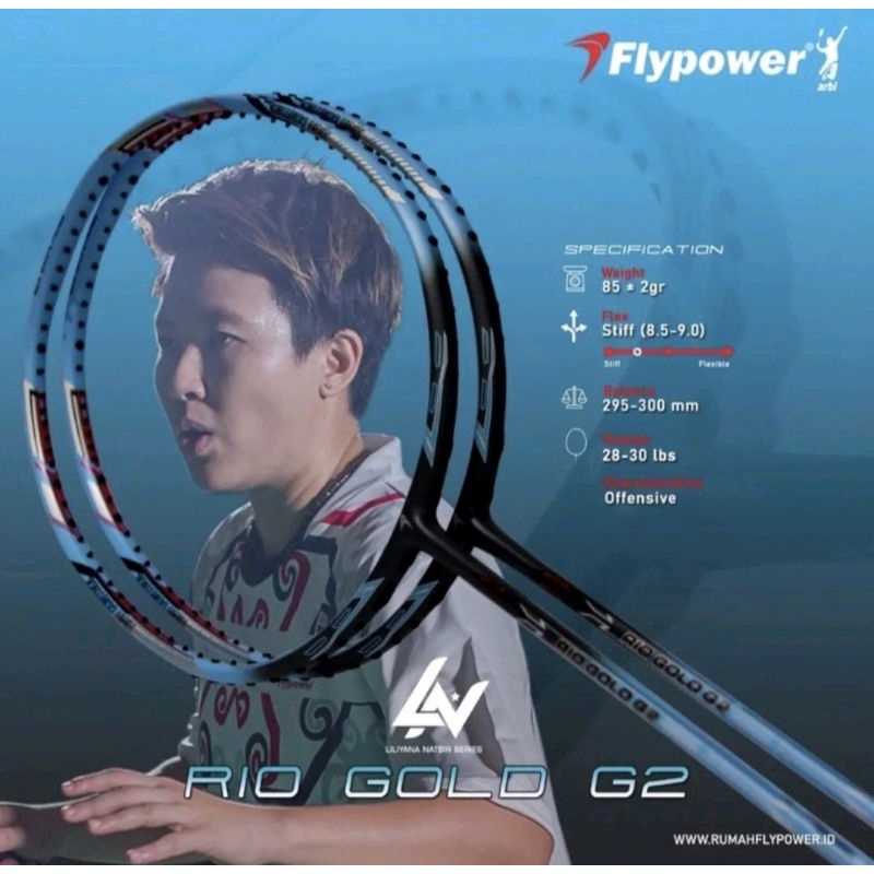 raket flypower RIO GOLD G2 TERBARU.