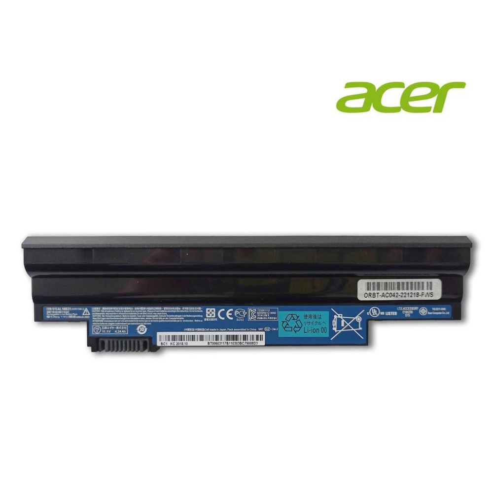 BATERAI SLIM ORIGINAL BATTERY LAPTOP ACER Aspire One D255, D260, D265, D270, AO522, AO722(HI-CAPACITY 6 CELL)