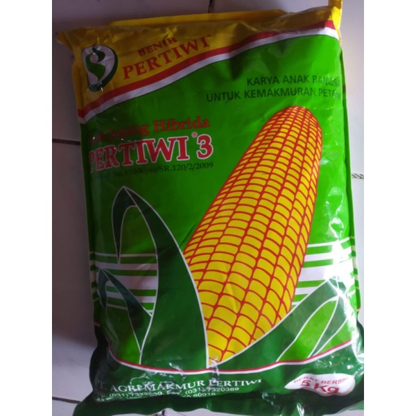 Benih Jagung Hibrida Pertiwi 3 Kemasan 5kg