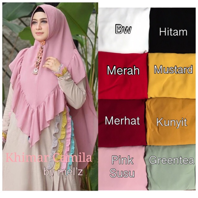 Khimar camila polos non logo by melz hijab