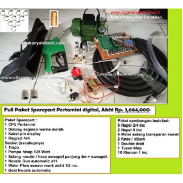 Paket Lengkap Sparepart Pom Mini Alat Untuk Merakit Pom Mini