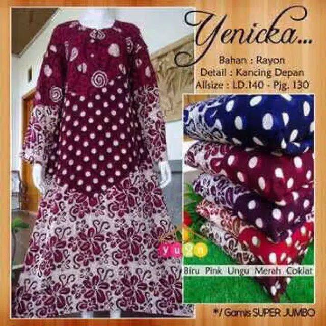 Gamis Super jumbo motif Yenicka