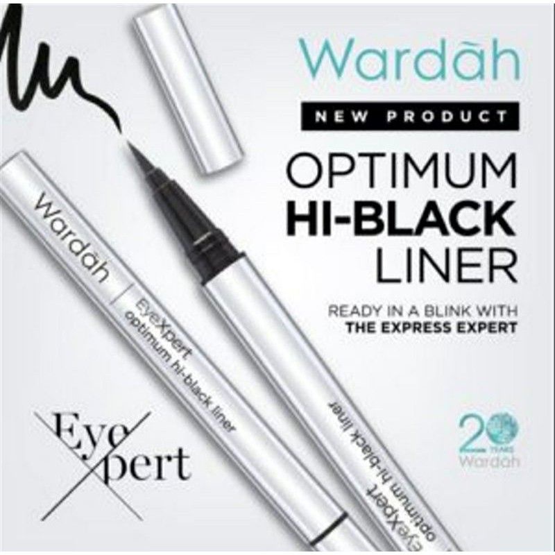 Wardah EyeXpert Series ✔️BPOM Optimum Hi-Black Eye Liner Waterproof