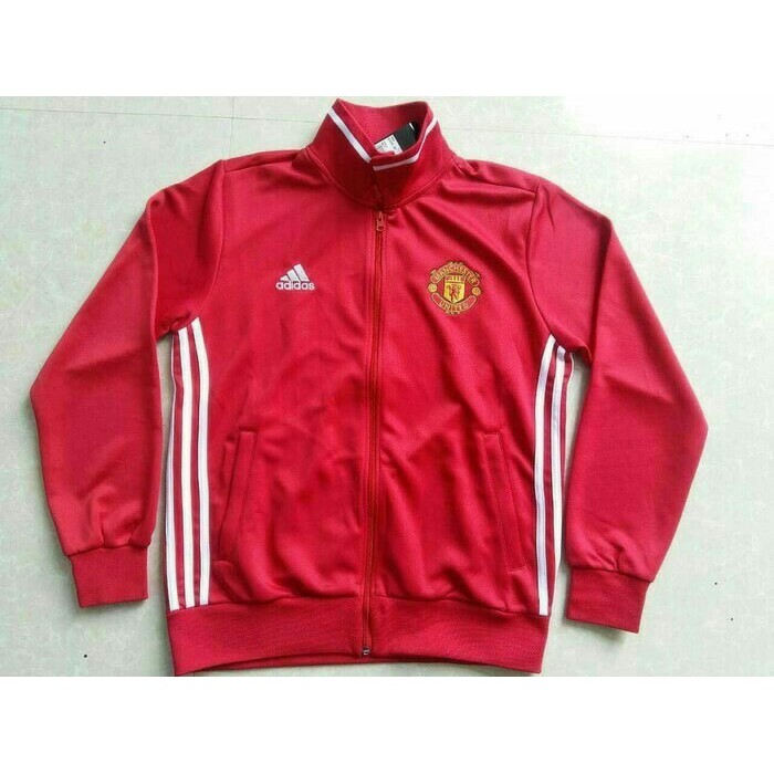 EXCLUSIVE Jaket Bola Grade ORI Manchester United Tracktop Red Official 2016-2017 TERMURAH
