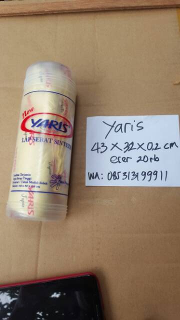 LAP KANEBO ECER MERK YARIS 43x32x0.2cm LAP SERAT SINTETIS