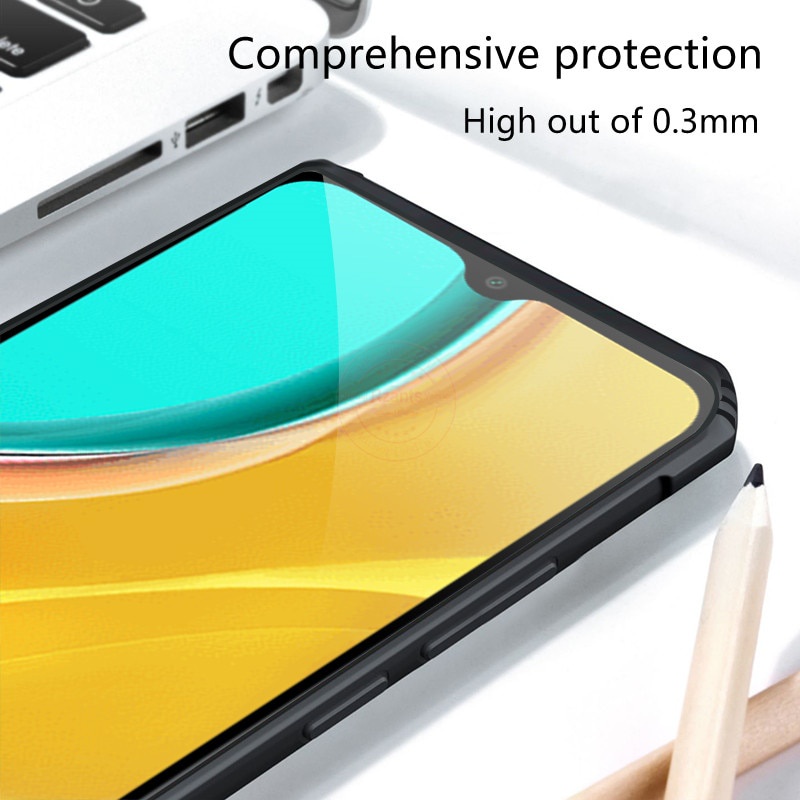 Case XIAOMI REDMI 9 Armor Fusion Transparent Casing Free Skin Carbon 3D