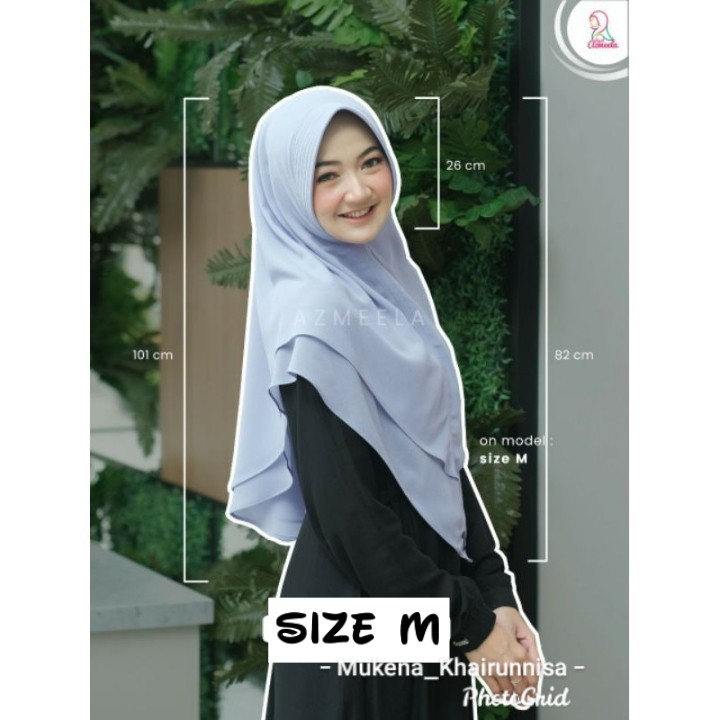 AZMEELA HAURA KHIMAR INSTANT 2 LAYER CERUTTY BABY DOL