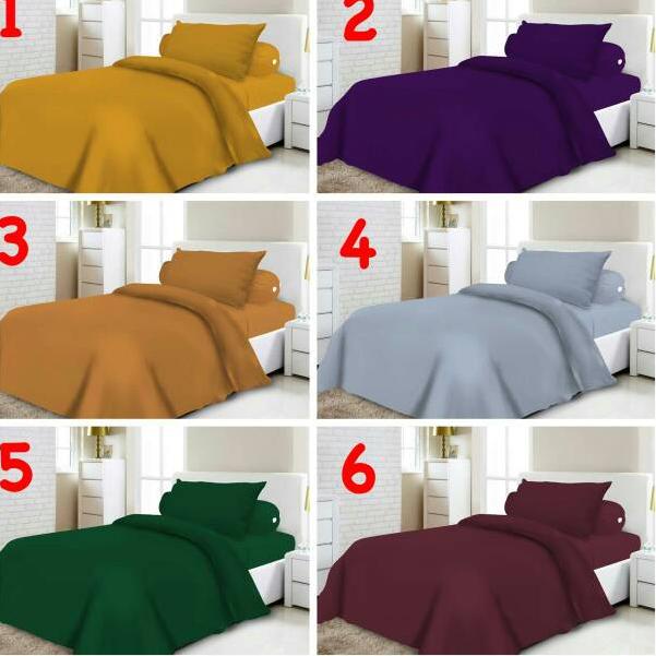 Bed Set Single Polos Rosana Vito  cm Warna Terlaris M13X