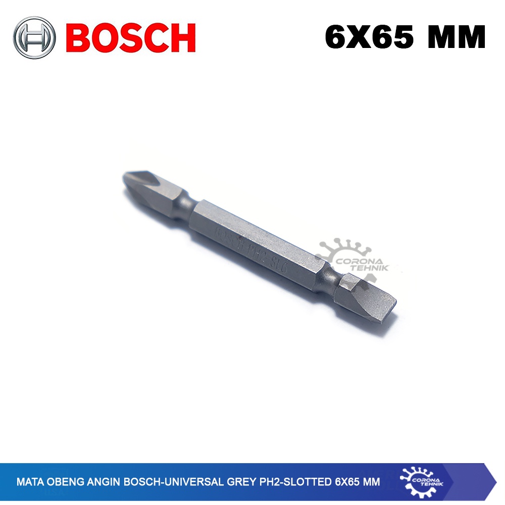 Universal Grey PH2-Slotted 6x65 mm - Mata Obeng Angin Bosch