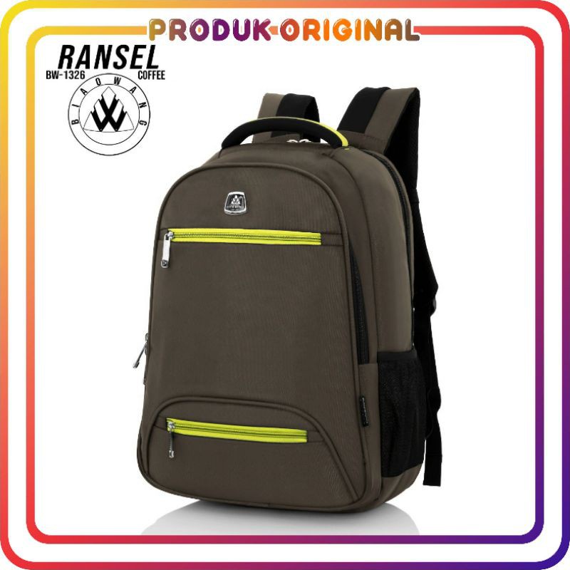 COD TAS RANSEL BIAOWANG 1326 ORIGINAL 100% BAHAN NYLON WATERPROOF