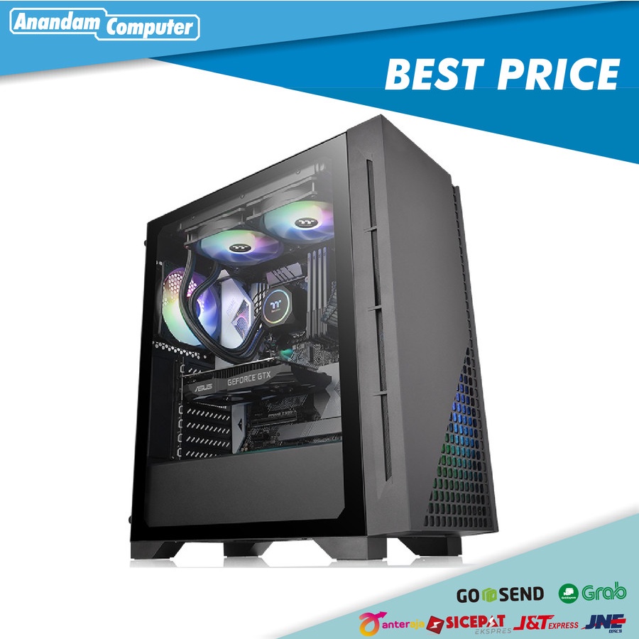 Thermaltake H330 TG - Tempered Glass Chassis Gaming CPU Case