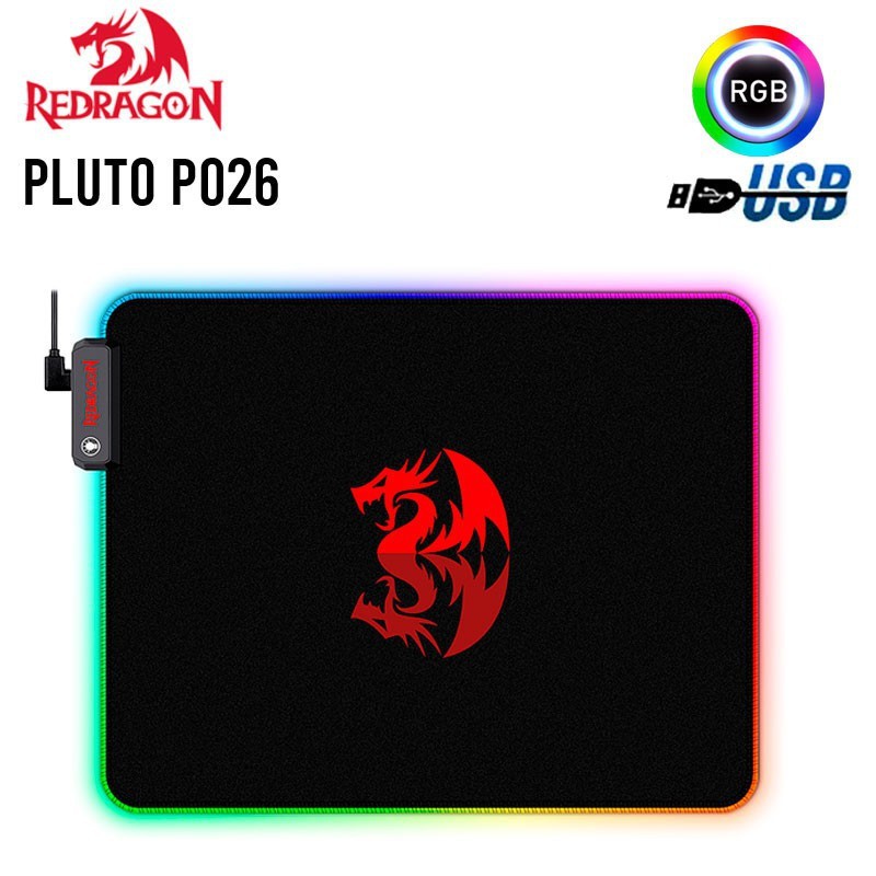 Mousepad Gaming Redragon Soft RGB PLUTO P026