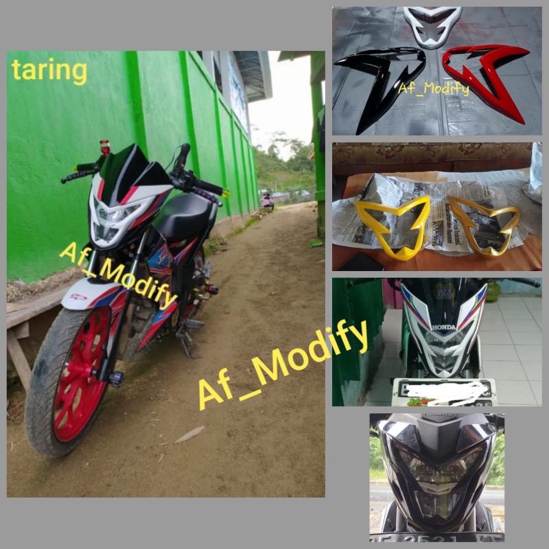 cover headlamp topeng cover lampu depan sonic 150r