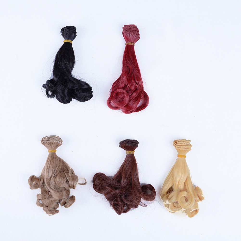 【COD】FLID 1Pc Rambut Wig Suhu Tinggi 15cm * 100cm 1 / 6 1 / 6 BJD untuk Boneka Barbie