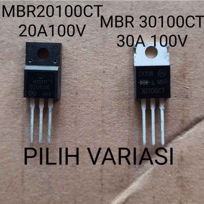 DIODA ULTRAFAST MBR20100 ● MBR30100 --&gt; MBR 20100 MBR 30100 MBR20100CT MBR30100CT 20A / 30A 100V