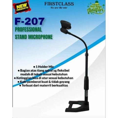 STAND MIC MEJA FIRSTCLASS F 207 TABLE STANDDING MICROPHONE