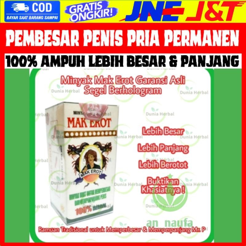 Minyak Mak Erot Urut Obat Pembesar Penis Kelamin Pria Permanen