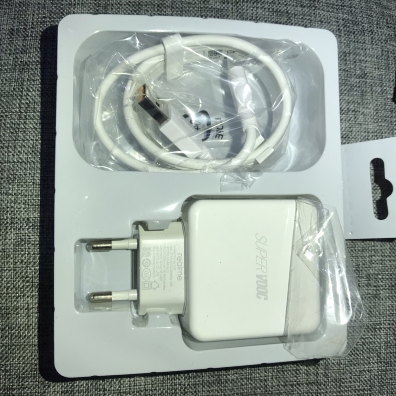 Realme Supervooc Charger 4A 5V Type C/Micro USB Fast Charging