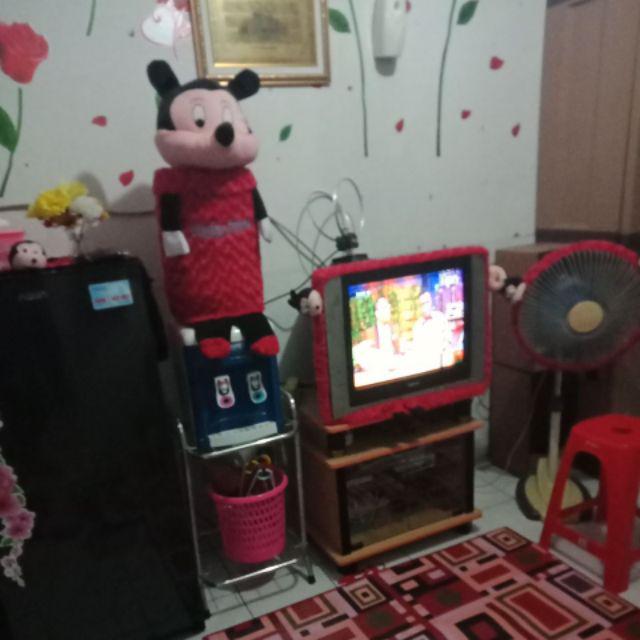 Home Set Gkm 6in1 (sarung Galon, Kulkas, Mejikom, Tv, Kipas, Jam)