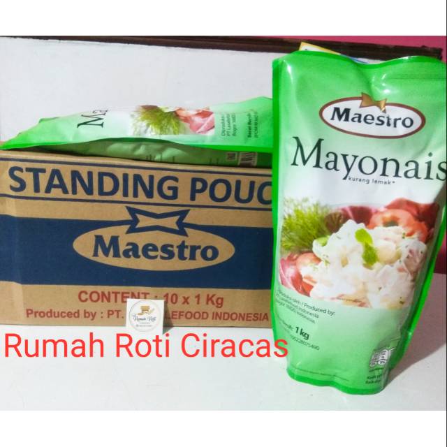 

MAESTRO MAYONAISE POUCH 1KG LIGHT BKN MAMAYO 1 kg